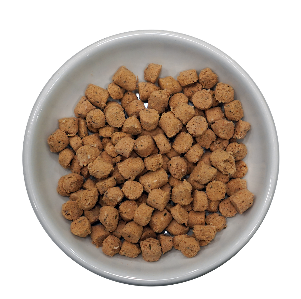 FROZEN bowl of beef raw food