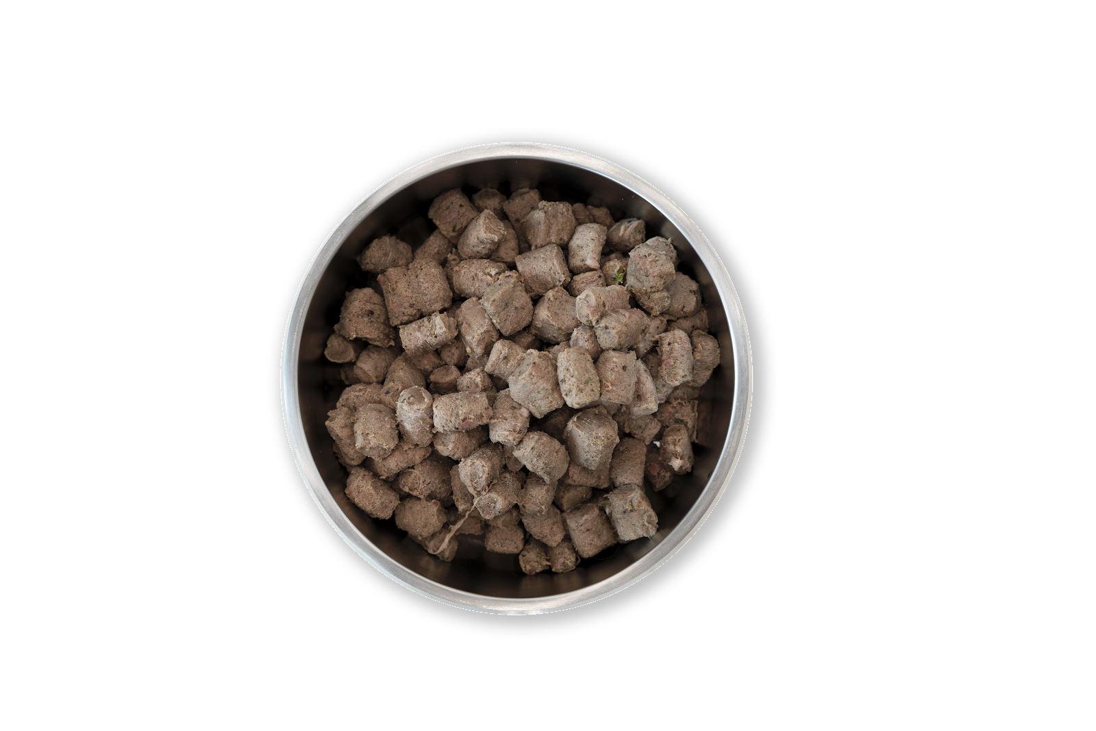 FROZEN bowl of beef raw food