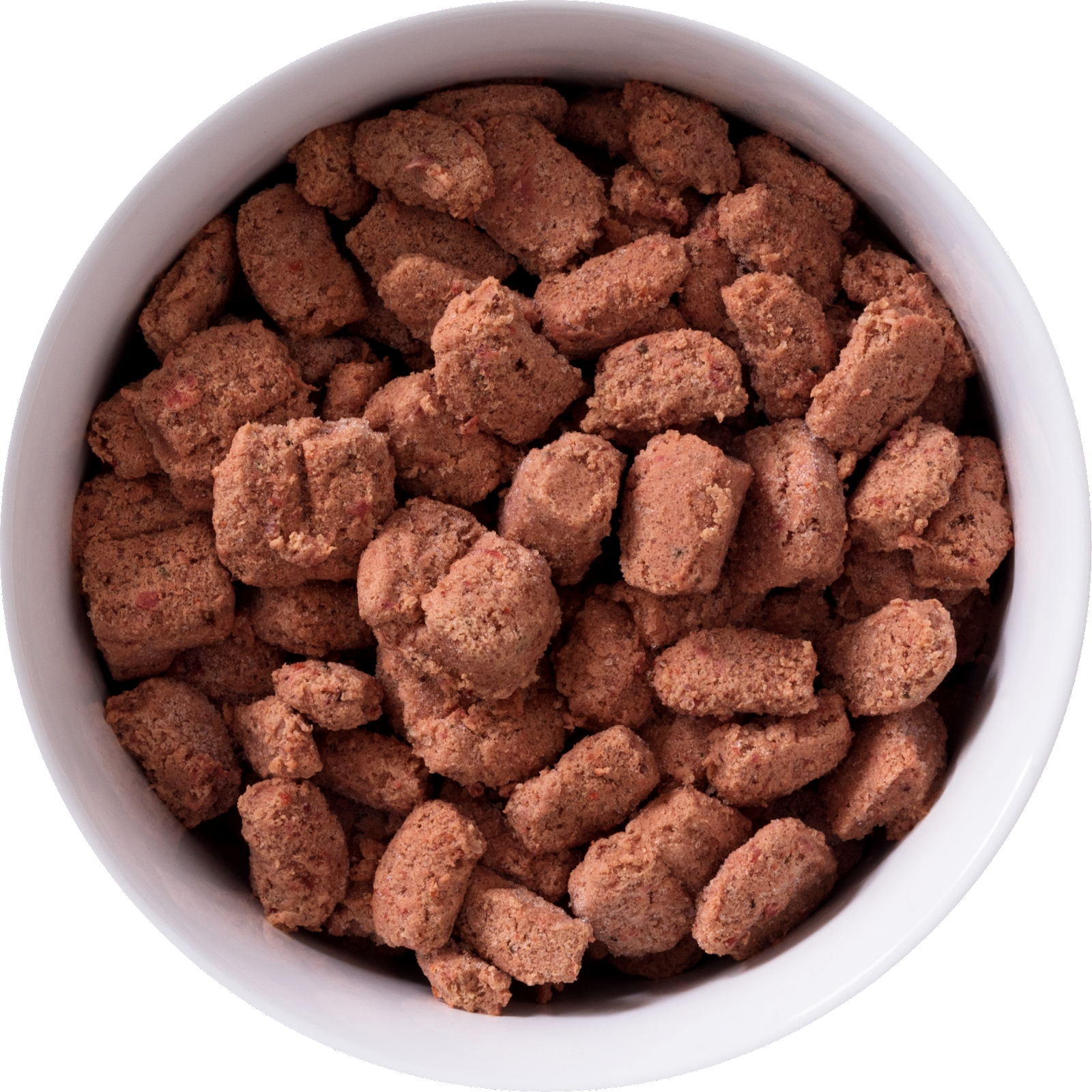 FROZEN bowl of beef raw food