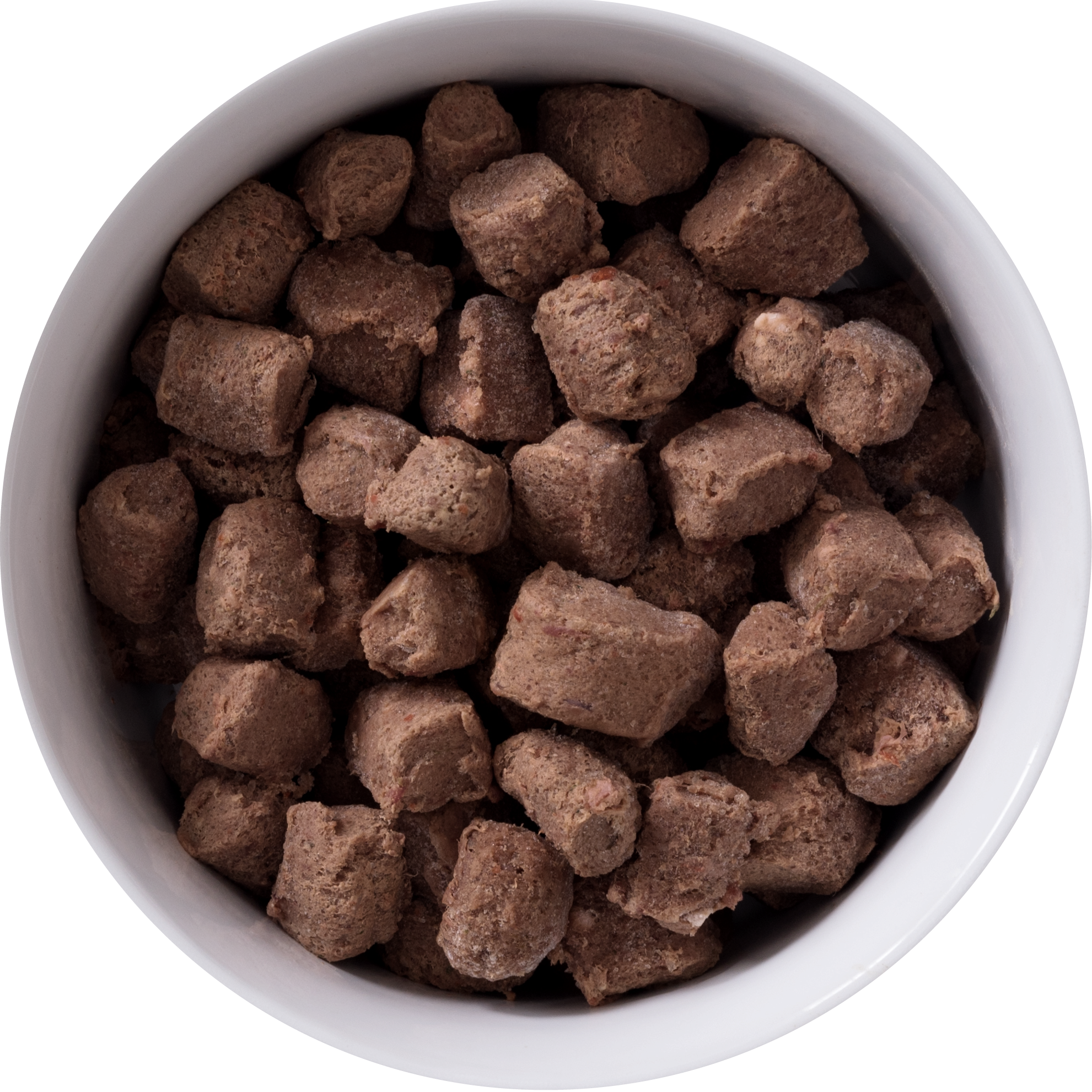 FROZEN bowl of beef raw food