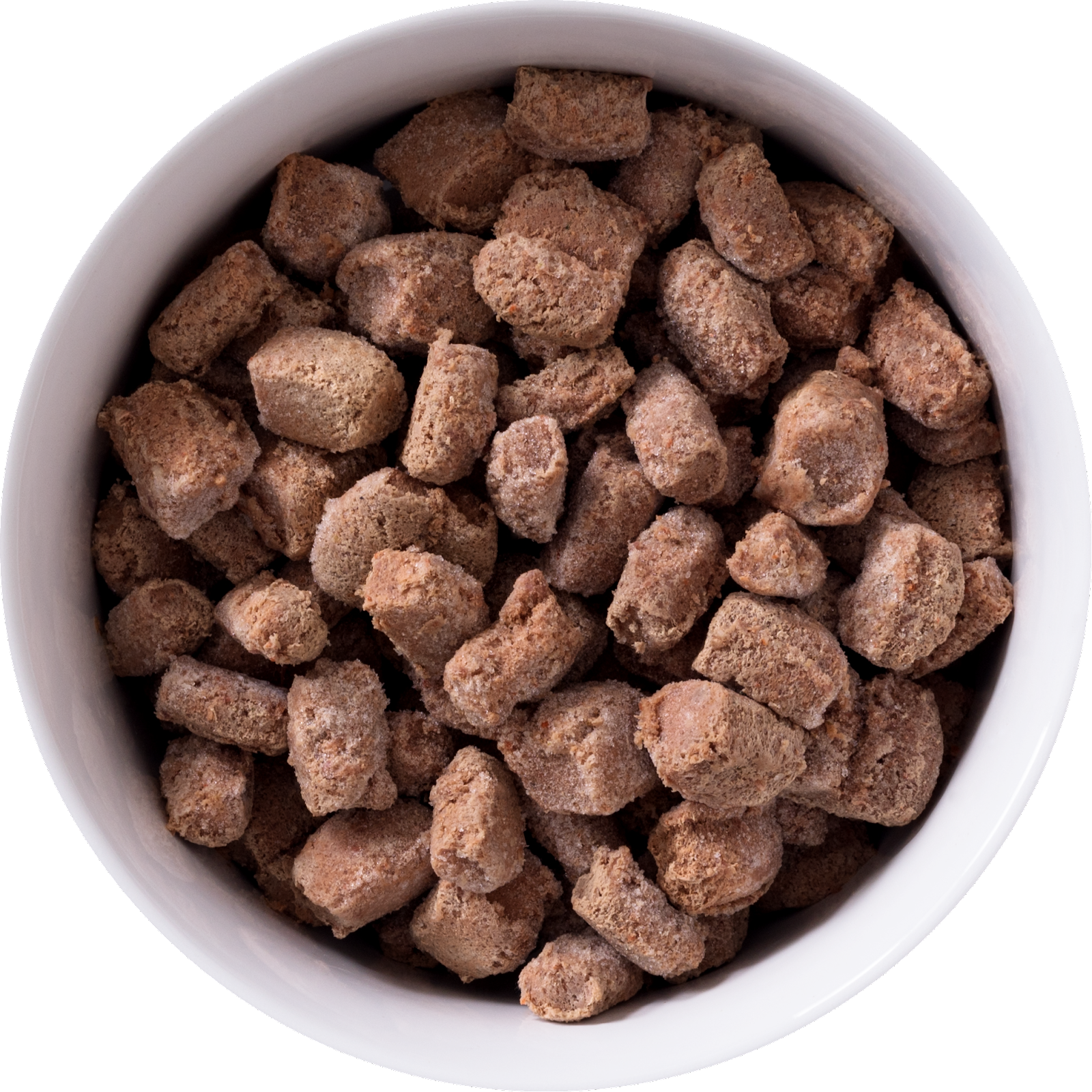 FROZEN bowl of beef raw food
