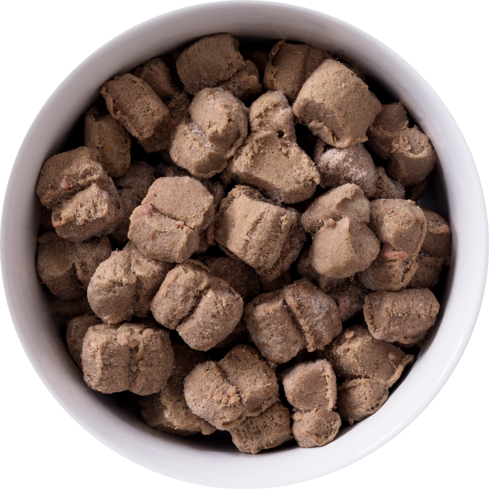 FROZEN bowl of beef raw food