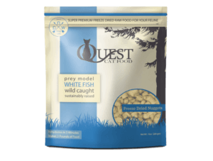 Quest Freeze-Dried Raw Cat Food White Fish Recipe